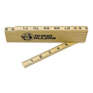 U.S. Tape Rhino Folding Rulers, 6 ft, Fiberglass, Carpenter’s Inside-Reading – 6 EA (700-55145)