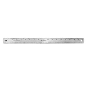 Westcott Stainless Steel Office Ruler With Non Slip Cork Base, 18″ (ACM10417)