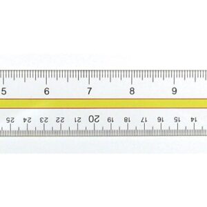 Westcott Acrylic Highlight Reading Ruler With Tinted Guide, 15″ Clear (ACM10580)
