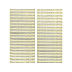 Westcott 3-Hole Punched Wood Ruler, 12″ (30 cm) Long, 36/Box (ACM17724)