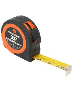 Great Neck ExtraMark Tape Measure, 1″ x 35ft, Steel, Yellow/Black (GNS95010)