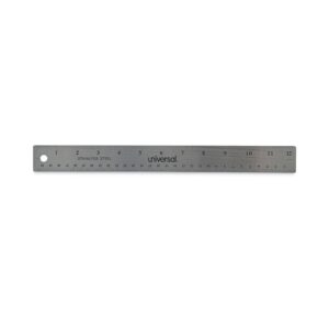 Universal® Stainless Steel Ruler w/Cork Back and Hanging Hole, Each (UNV59023)